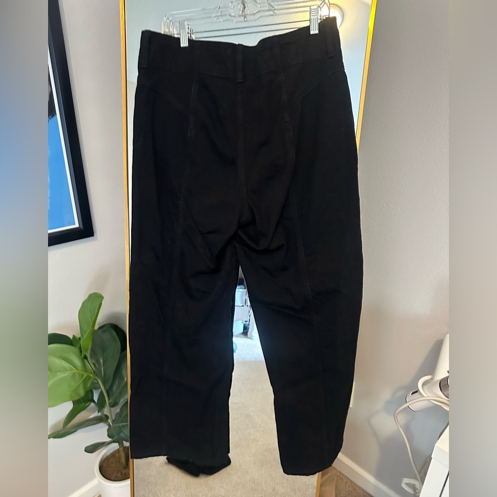 Black High-Waisted Denim Trouser - Picture 2 of 3